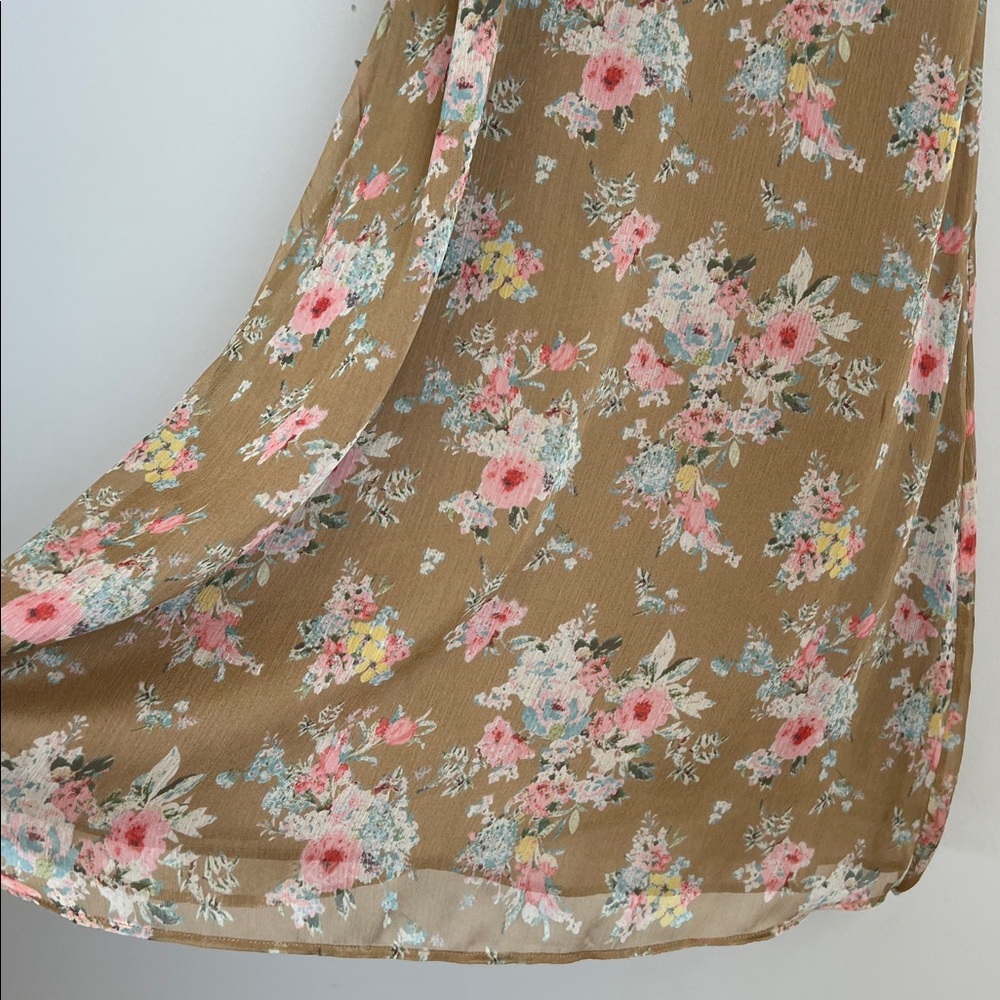 Zara Lace Floral Maxi‎ Dress Romantic Size XS Fairy - Picture 6 of 12